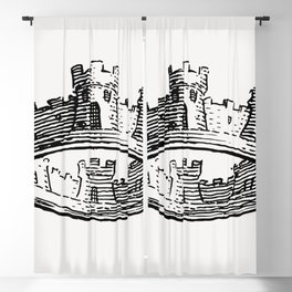 King's Crown Illustration Blackout Curtain