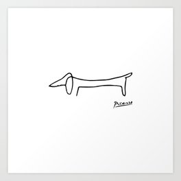 Pablo Picasso Dog (Lump) Art Print