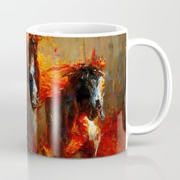 Flaming Horses Mug