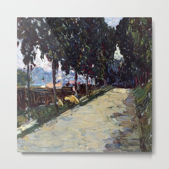 Park in St. Cloud, 1605, Old Masters Collection, Wassily Kandinsky Metal Print