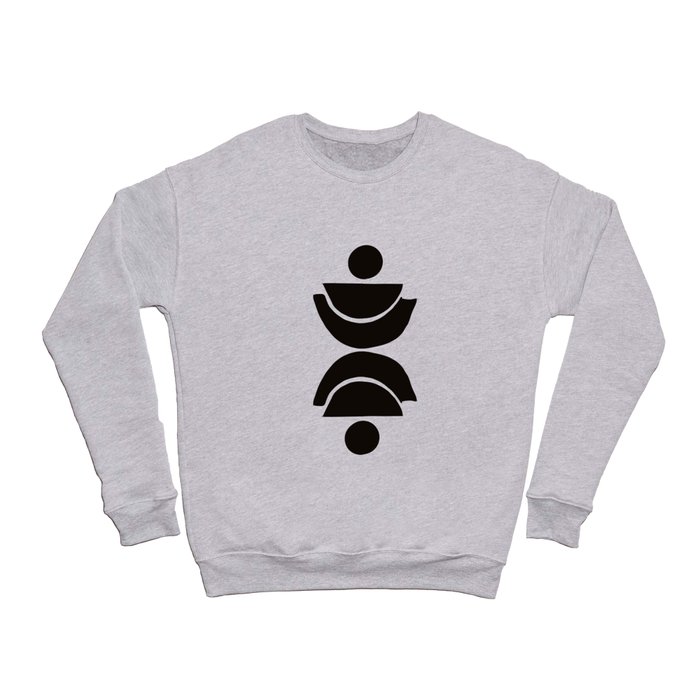 Black and White Zen Crewneck Sweatshirt