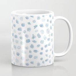 Baby blue watercolor spots - painted polka dots Coffee Mug