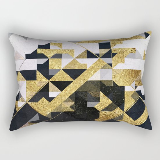 gold lyyfd Rectangular Pillow