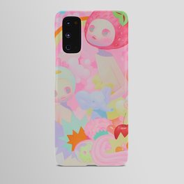 'Pep Talk', Cute pink rainbow art  Android Case
