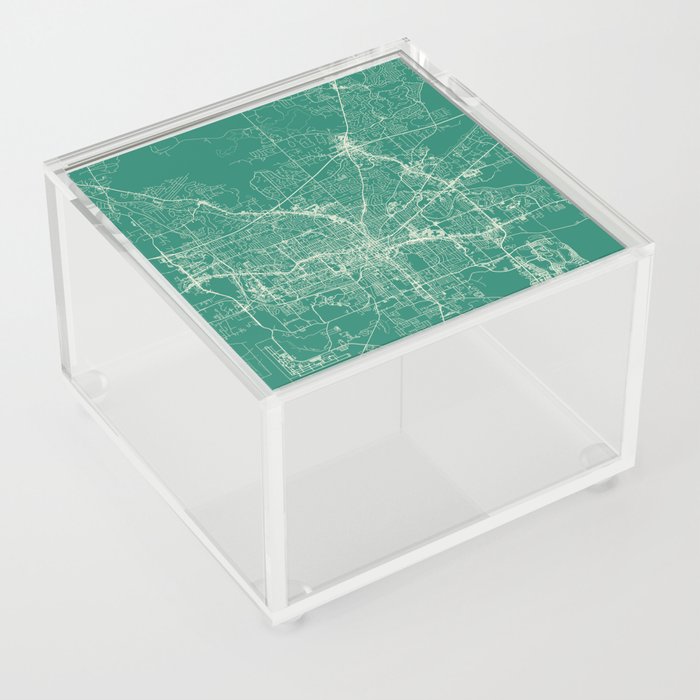 Tallahassee USA - Minimalist City Map Acrylic Box