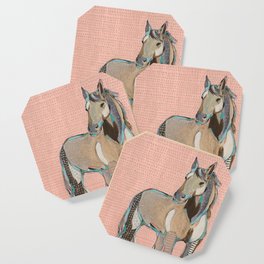 Dusty Pink Mustang Coaster