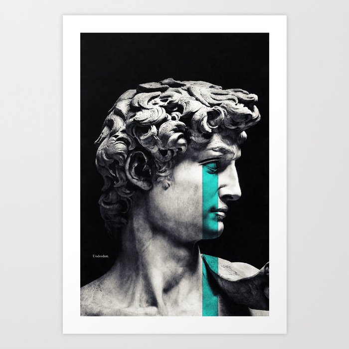 Crying David Art Print