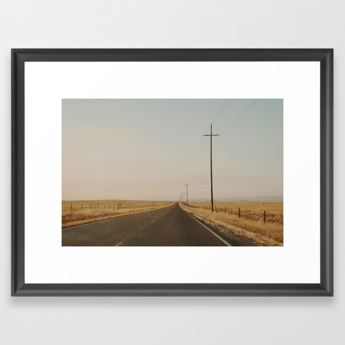 California Country Road Framed Art Print