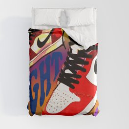 Psychedelic Sneakers Duvet Cover