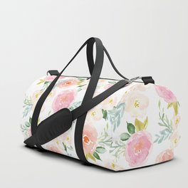 Sweet Pink Blooms (Floral 02) Duffle Bag