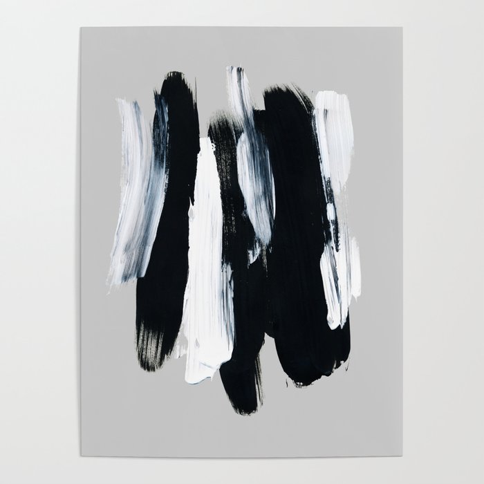 Abstract Brush Strokes 12 Poster