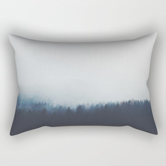 Dreary Landscape forest Rectangular Pillow
