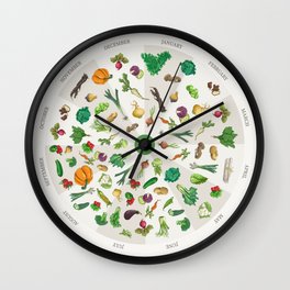 Seasonal Calendar Circle Wall Clock