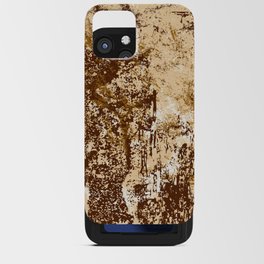 Brown Tan and Cream Grunge Background. iPhone Card Case