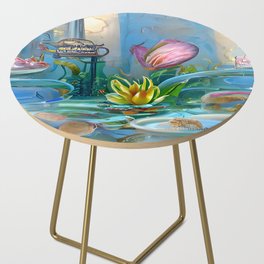 Water lily tea room Side Table