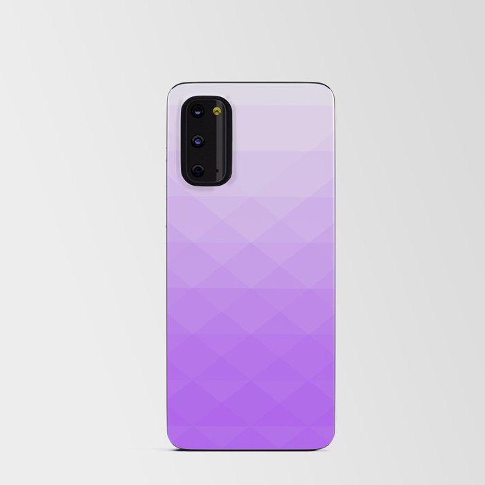 Gradient of purple geometric shapes. Android Card Case