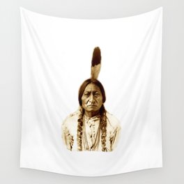 Sitting Bull Photograph. Chief, Battle, Little Bighorn, Hunkpapa, Lakota, Indian, Holy man. Wall Tapestry