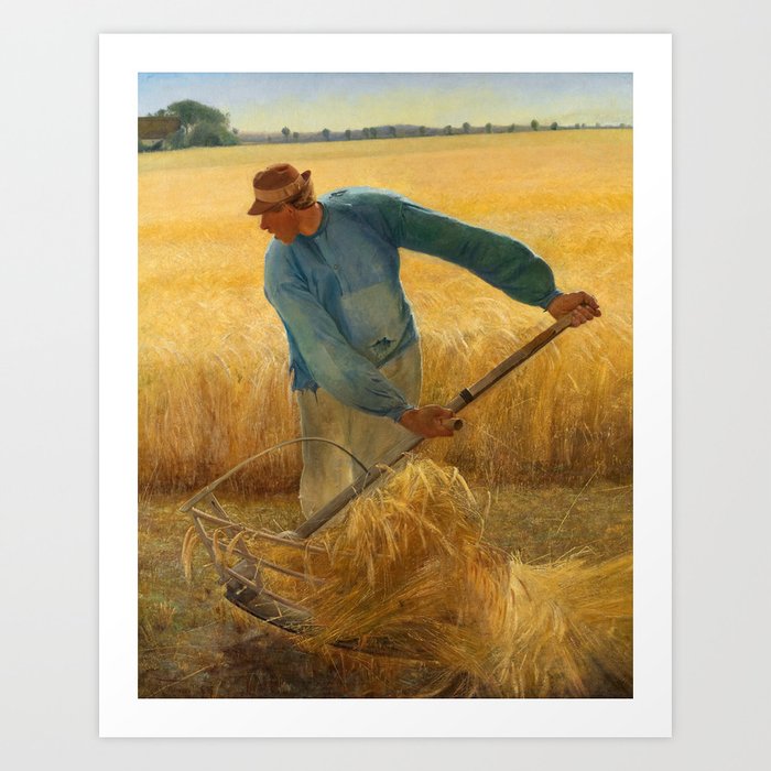 Harvest, 1885 by Laurits Andersen Ring Art Print