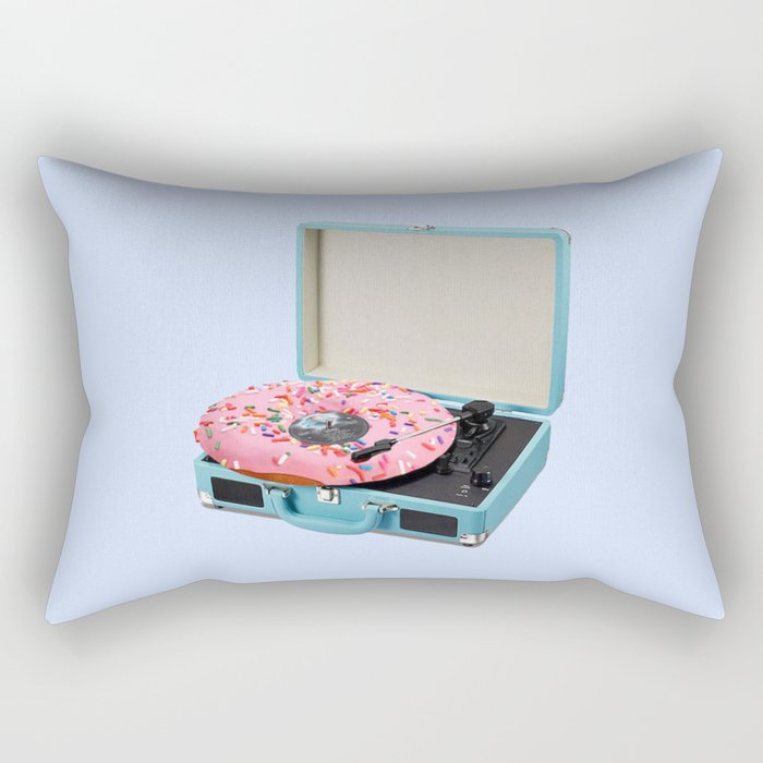 sweet spin blue Rectangular Pillow