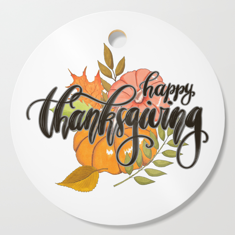 Happy Thanksgiving Cutting Board by graphicillustration