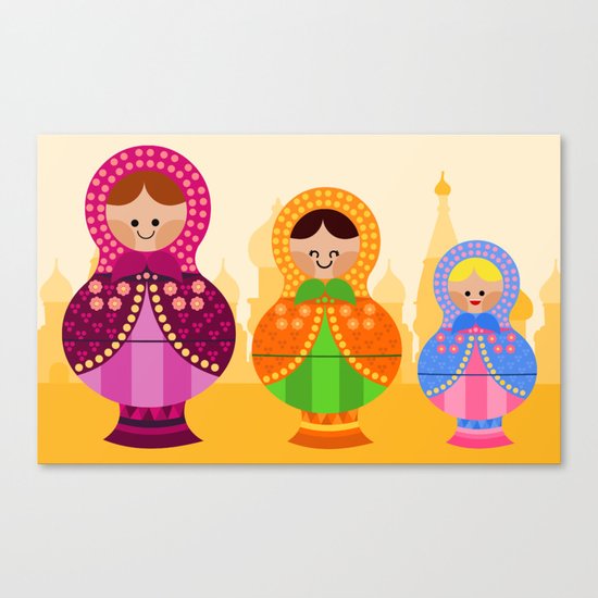 Matrioskas 2 (Russian dolls 2) Canvas Print