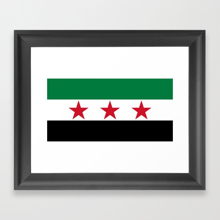 Independence flag of Syria Framed Art Print