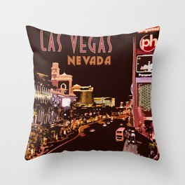 Las Vegas Throw Pillow