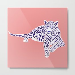 Jaguar - Pop pink Metal Print