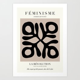 L'ART DU FÉMINISME X — Feminist Art — Matisse Exhibition Poster Art Print