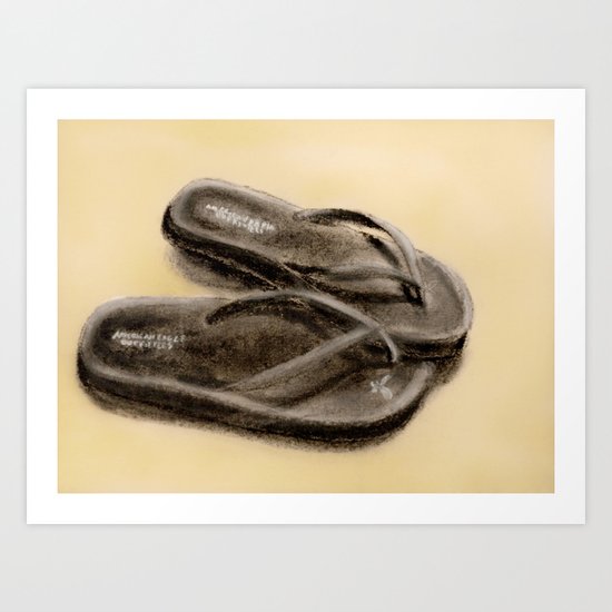 Sandals Art Print