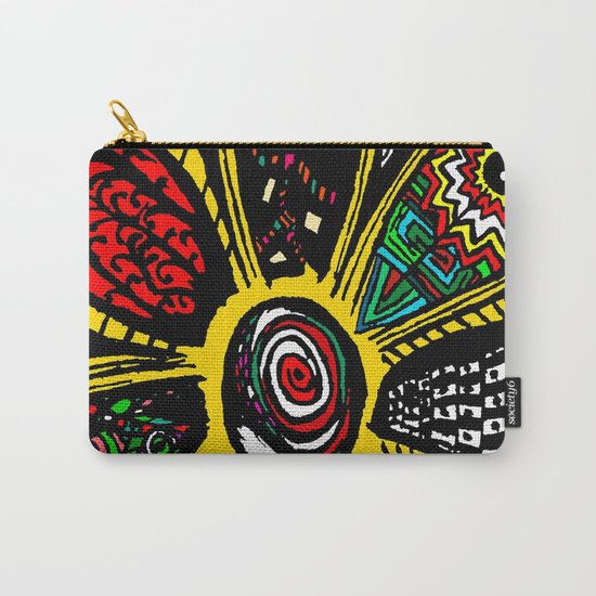 Patchwork Hippy Flower Carry-All Pouch