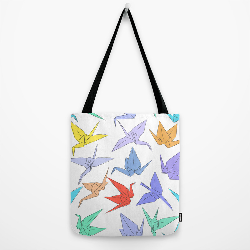 Japanese Origami Paper Cranes Symbol Of Happiness Luck And