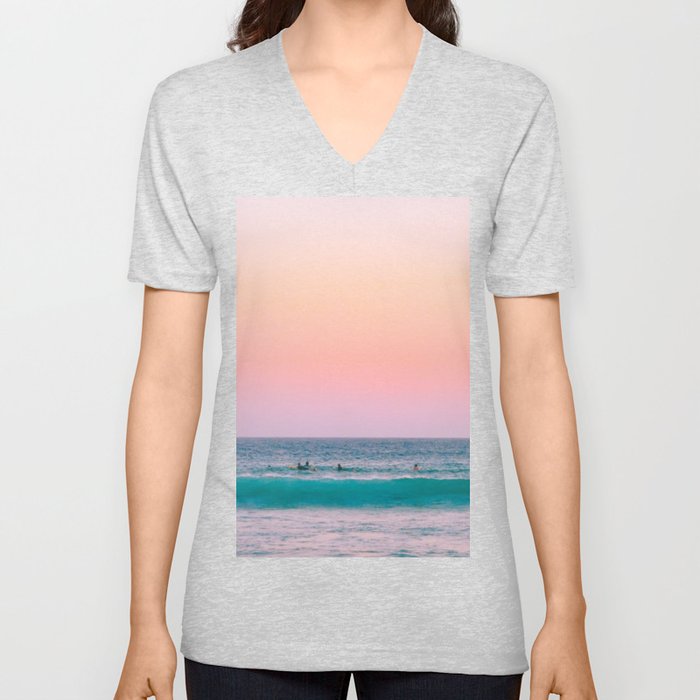 beach V Neck T Shirt