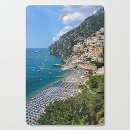 overlooking positano 01 / travel photography italy / amalfi coast Cutting Board