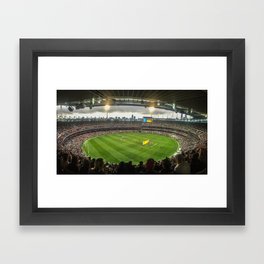 Let the Games Begin at the MCG Framed Art Print