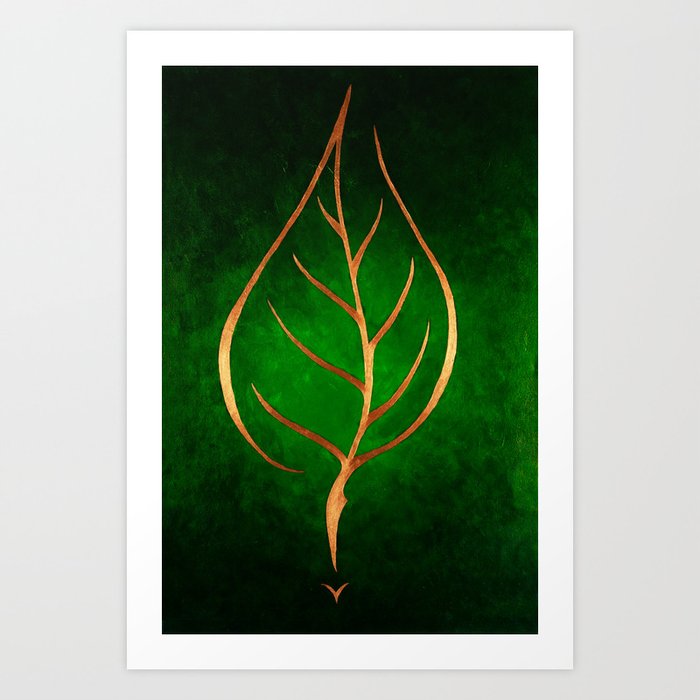 Bronze Leaf Art Print