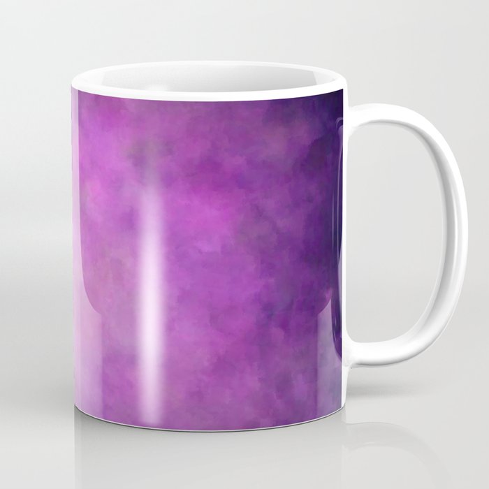 Abstract Soft Watercolor Gradient Ombre Blend 5 Light and Dark Purple Coffee Mug