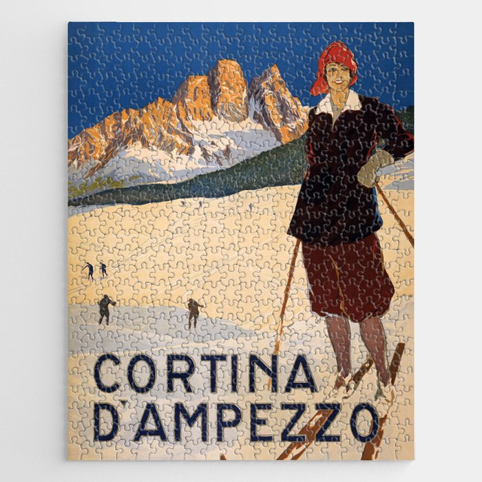Vintage travel poster italy Jigsaw Puzzle