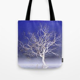strange light somewhere -15- Tote Bag | Fantasy, 3D, 3D Art, Winter, 3Dart, Graphicdesign, Horizon, Tree, Digital, Fancytree 