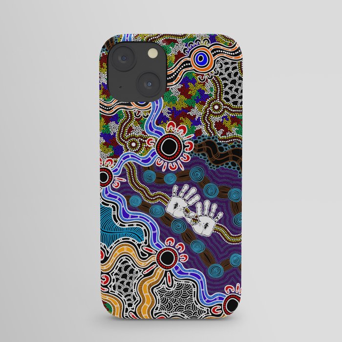 Authentic Aboriginal Art - Discovering Your Dreams iPhone Case