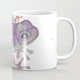whimsical frog and mushroom watercolor Mug