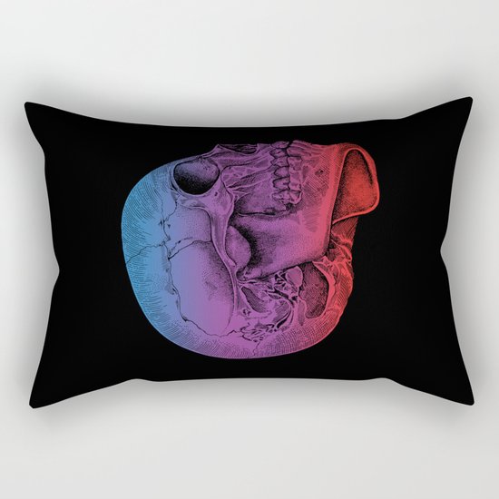 Rainbow Skull Joy Rectangular Pillow