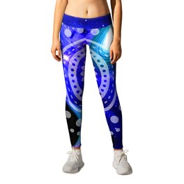 Electric blue universe Leggings | Space, Abstract, Digital, Photo 