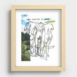 love you to death Recessed Framed Print