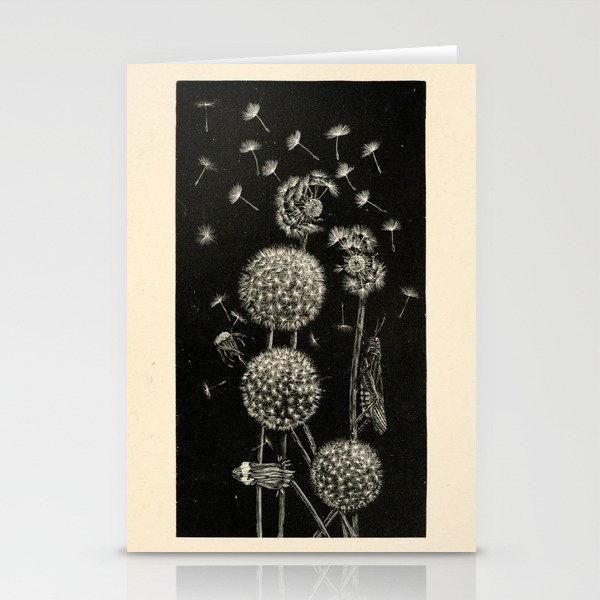 Dandelion with locust by Anna Botsford Comstock, early 1900s (benefitting The Nature Conservancy) Stationery Cards