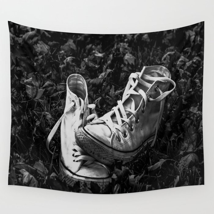 Abandoned Converse Wall Tapestry