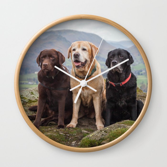 Labradors Wall Clock