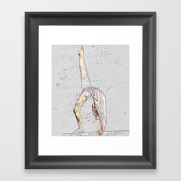 Gymnast Physics Framed Art Print