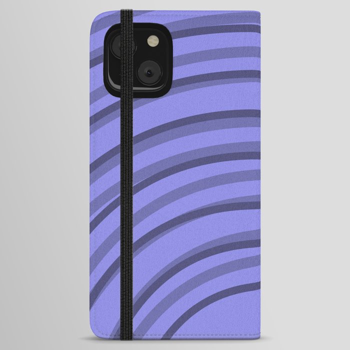 Very Peri Imperfect Rainbow Arch Lines iPhone Wallet Case