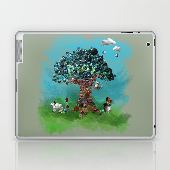 Playing with Buttons and Wool Laptop & iPad Skin